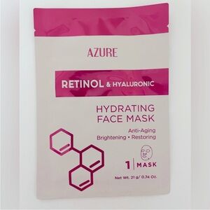 New 5/$18 AZURE Retinol and Hyaluronic Face Mask